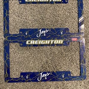 Creighton university license plate holders